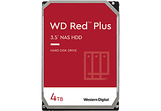 WESTERN DIGITAL WD Red Plus - Disque dur (HDD, 4 TB, Argent/Noir)