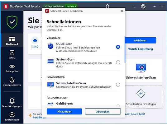 Bitdefender Total Security (1 Gerät/18 Monate) - PC/MAC - Deutsch