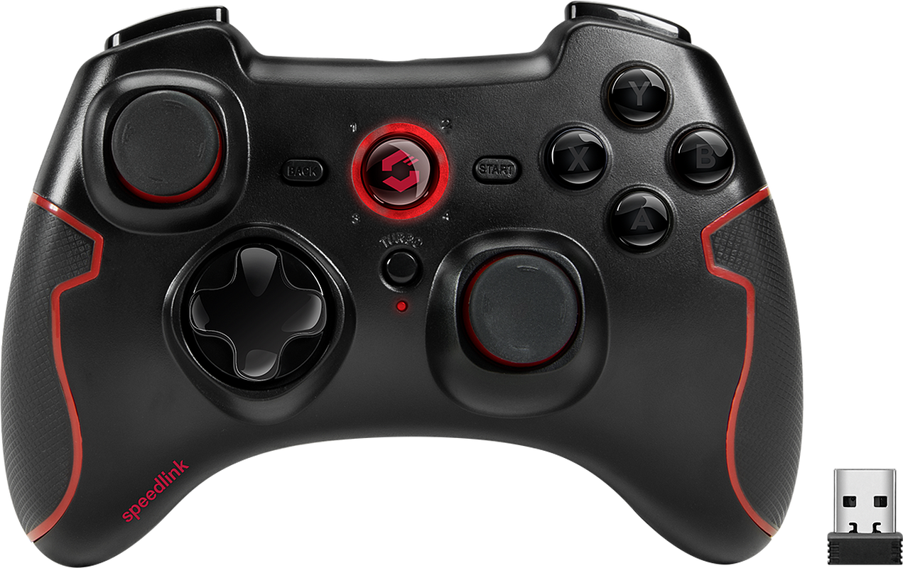 SPEEDLINK TORID kabelloses Gamepad für PC und PS3 Schwarz für PC, PlayStation 3