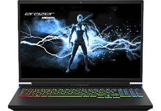 ERAZER Major X10 (MD 62396) - Notebook videogiochi, 16 ", Intel® Core™ i7, 1 TB SSD, 32 GB RAM, Intel® Arc™ 7 A730M (12 GB, GDDR6), Nero