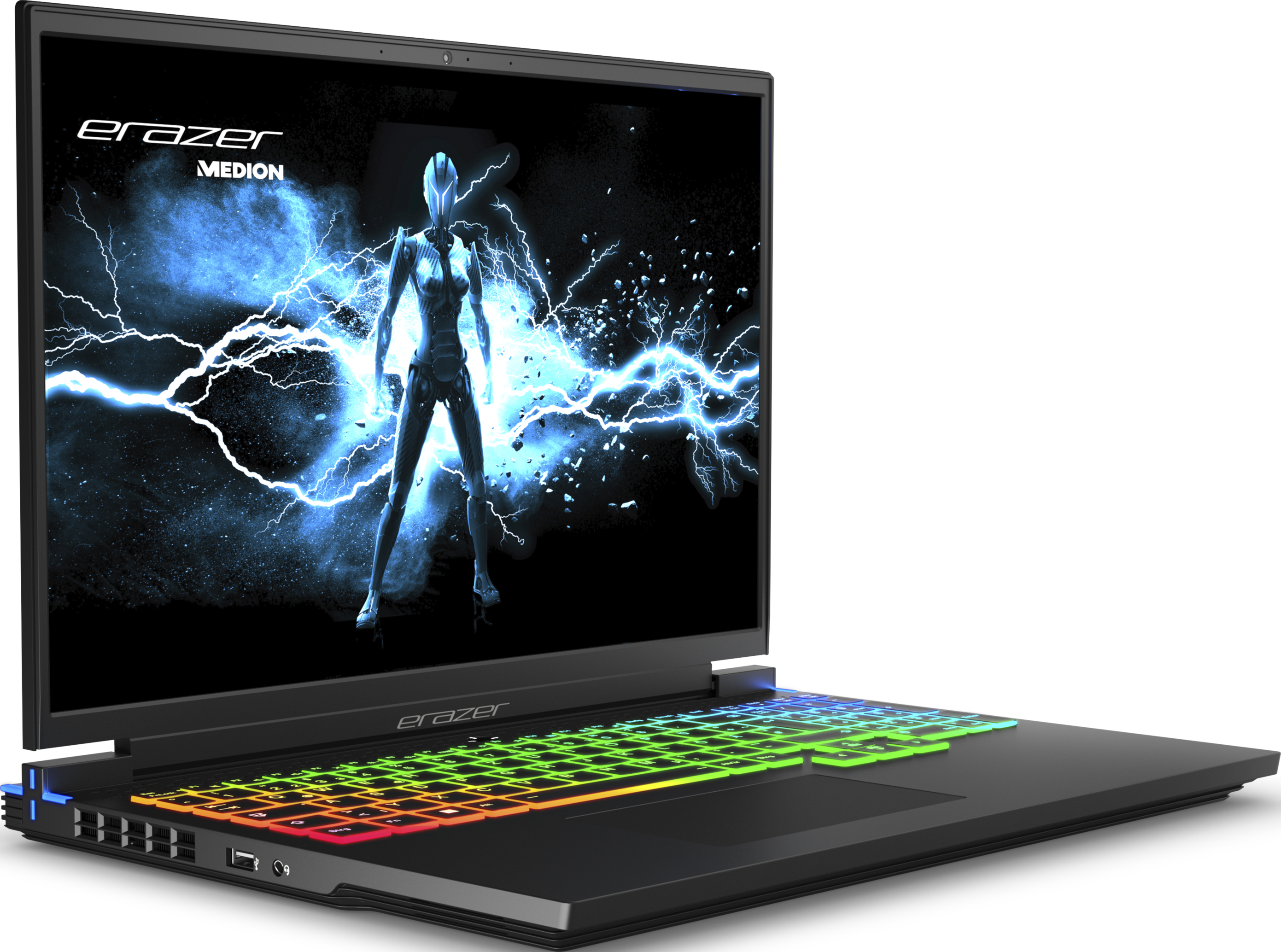 ERAZER Major X10 (MD 62396) - Notebook videogiochi, 16 ", Intel® Core™ i7, 1 TB SSD, 32 GB RAM, Intel® Arc™ 7 A730M (12 GB, GDDR6), Nero