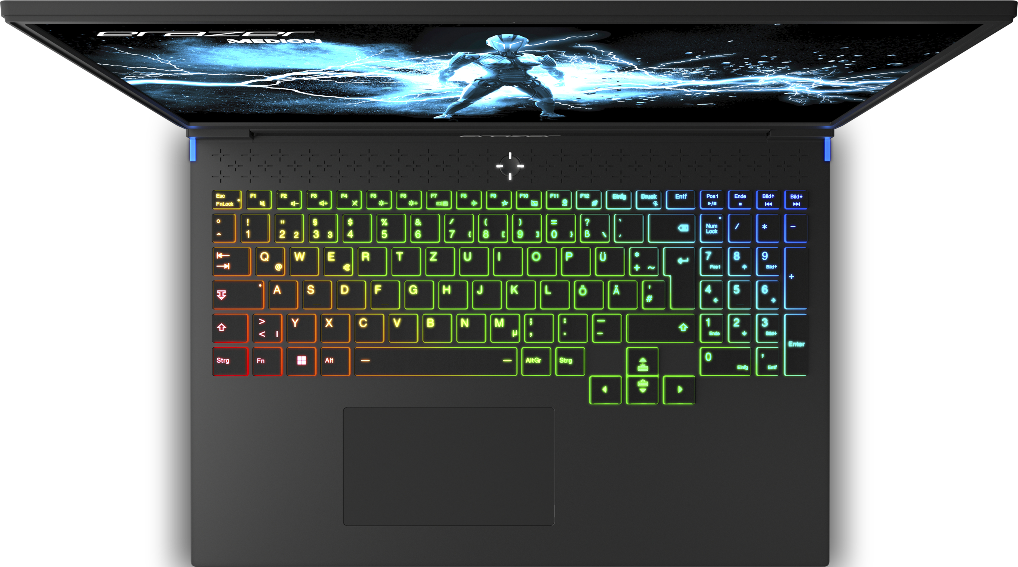 ERAZER Major X10 (MD 62396) - Notebook videogiochi, 16 ", Intel® Core™ i7, 1 TB SSD, 32 GB RAM, Intel® Arc™ 7 A730M (12 GB, GDDR6), Nero
