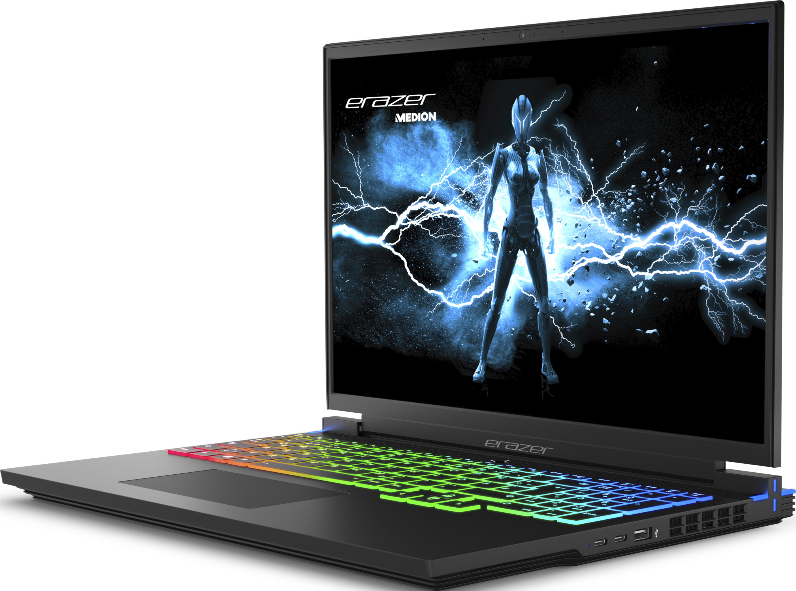 ERAZER Major X10 (MD 62396) - Notebook videogiochi, 16 ", Intel® Core™ i7, 1 TB SSD, 32 GB RAM, Intel® Arc™ 7 A730M (12 GB, GDDR6), Nero