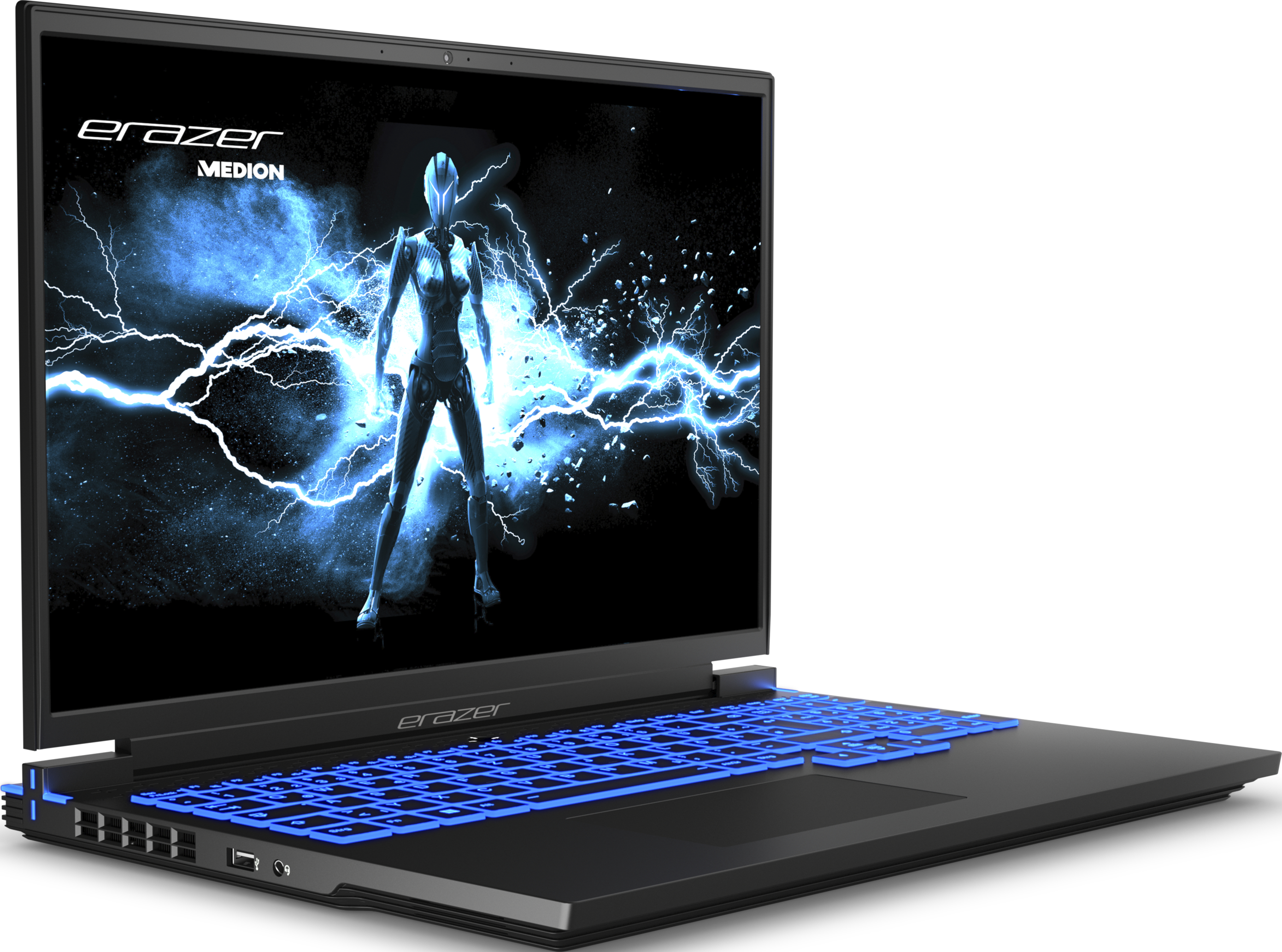 ERAZER Major X10 (MD 62396) - Notebook videogiochi, 16 ", Intel® Core™ i7, 1 TB SSD, 32 GB RAM, Intel® Arc™ 7 A730M (12 GB, GDDR6), Nero