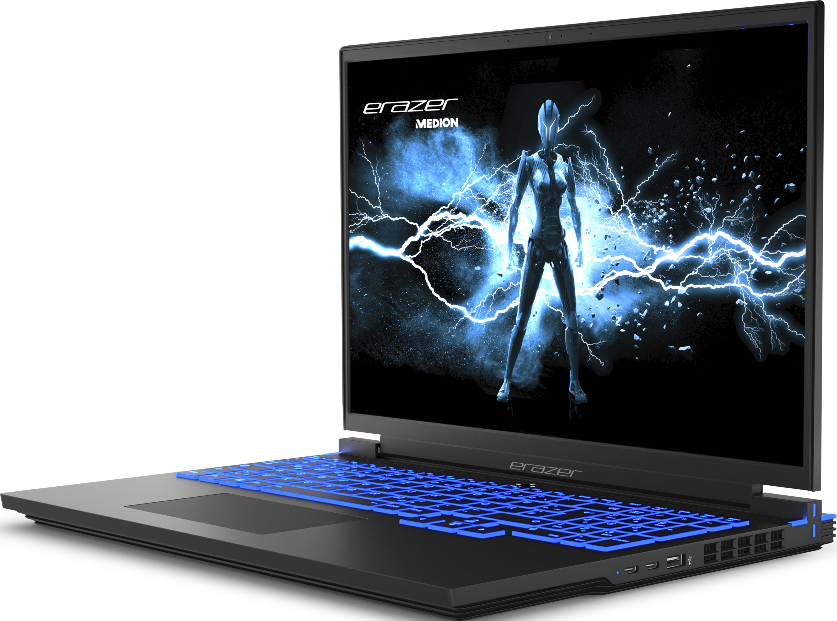 ERAZER Major X10 (MD 62396) - Notebook videogiochi, 16 ", Intel® Core™ i7, 1 TB SSD, 32 GB RAM, Intel® Arc™ 7 A730M (12 GB, GDDR6), Nero