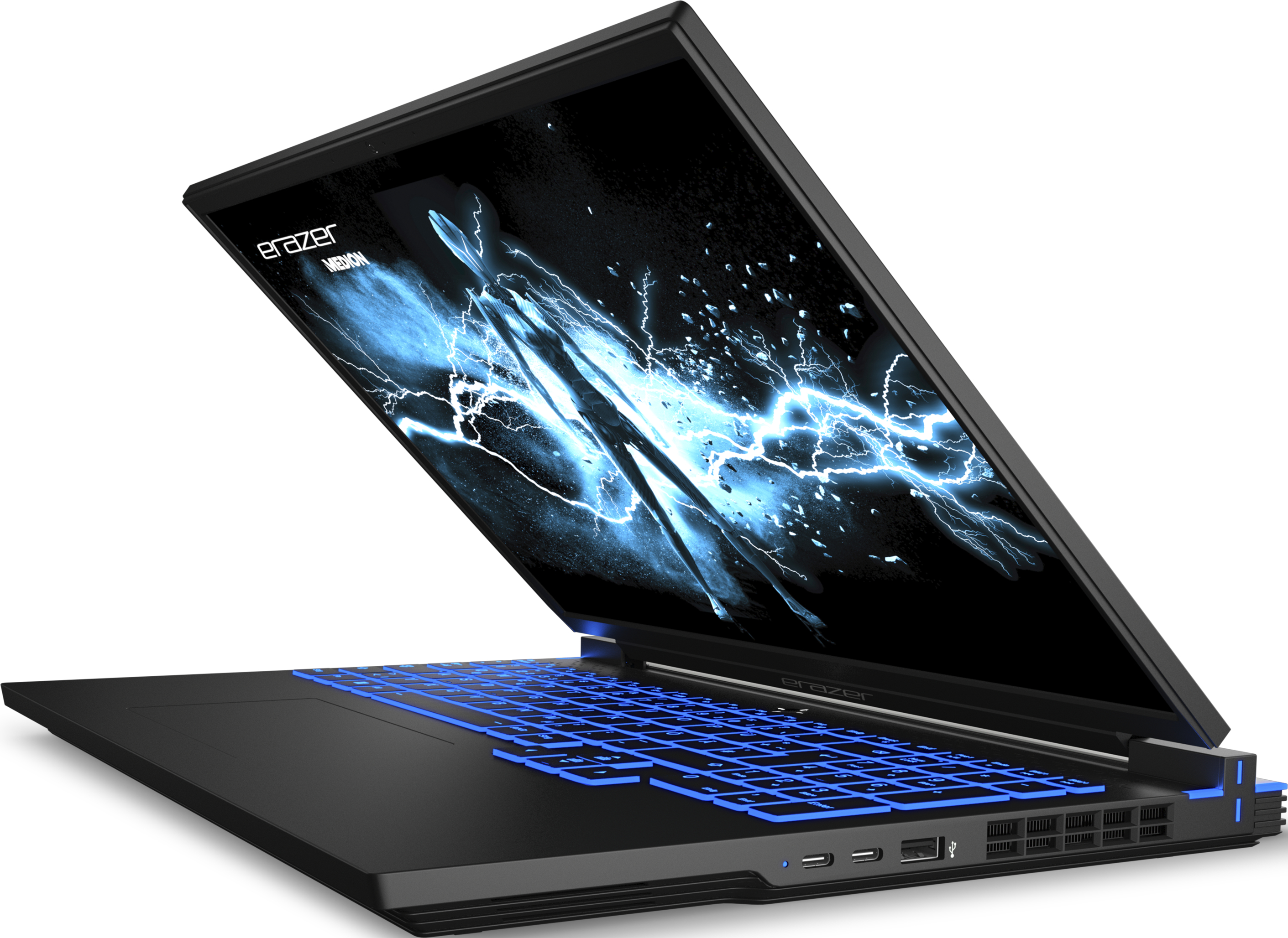 ERAZER Major X10 (MD 62396) - Notebook videogiochi, 16 ", Intel® Core™ i7, 1 TB SSD, 32 GB RAM, Intel® Arc™ 7 A730M (12 GB, GDDR6), Nero