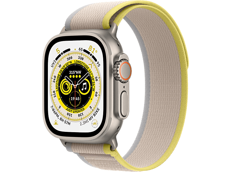 Apple Watch Ultra 49 Mm Yellow Small/medium Trail Loop
