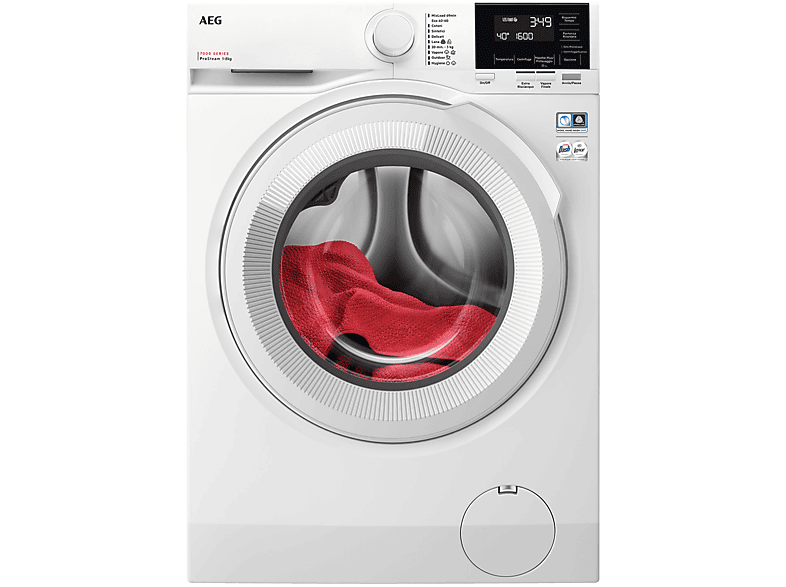 AEG Lr7G86Cw Lavatrice, Caricamento frontale, 8 kg, 57,5 cm, Classe A