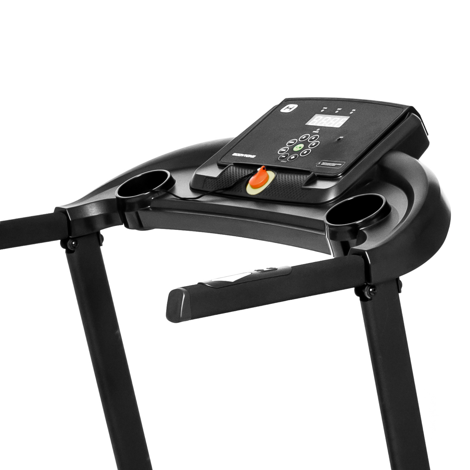 Cinta de correr - BodyTone DT12, Velocidad 12 Km/h, Peso Máx. 100 kg, Potencia 1,5 CV, Compatible con App, Negro