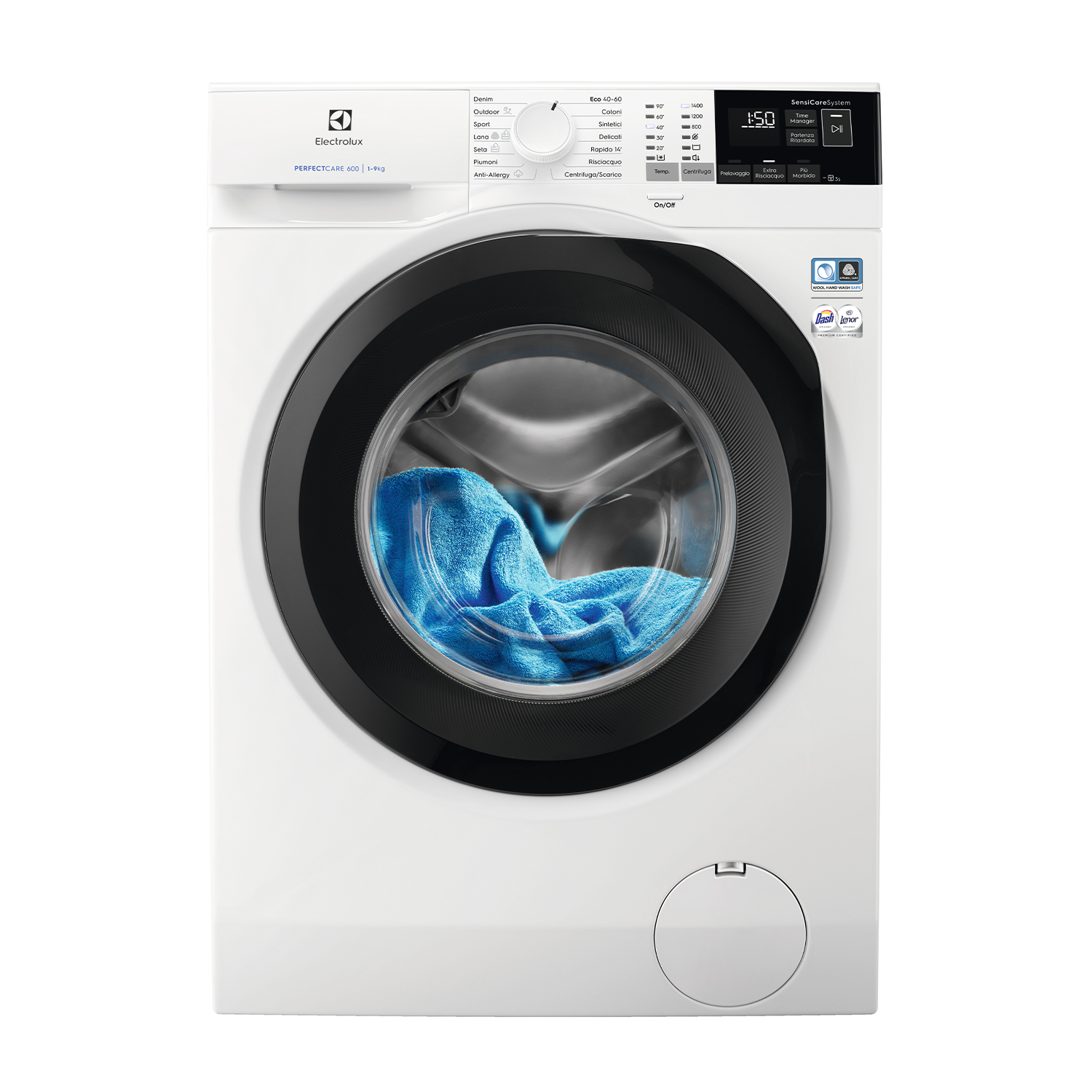 Electrolux Ew6Fa494 Lavatrice, Caricamento frontale, 9 kg, 63,6 cm, Classe A