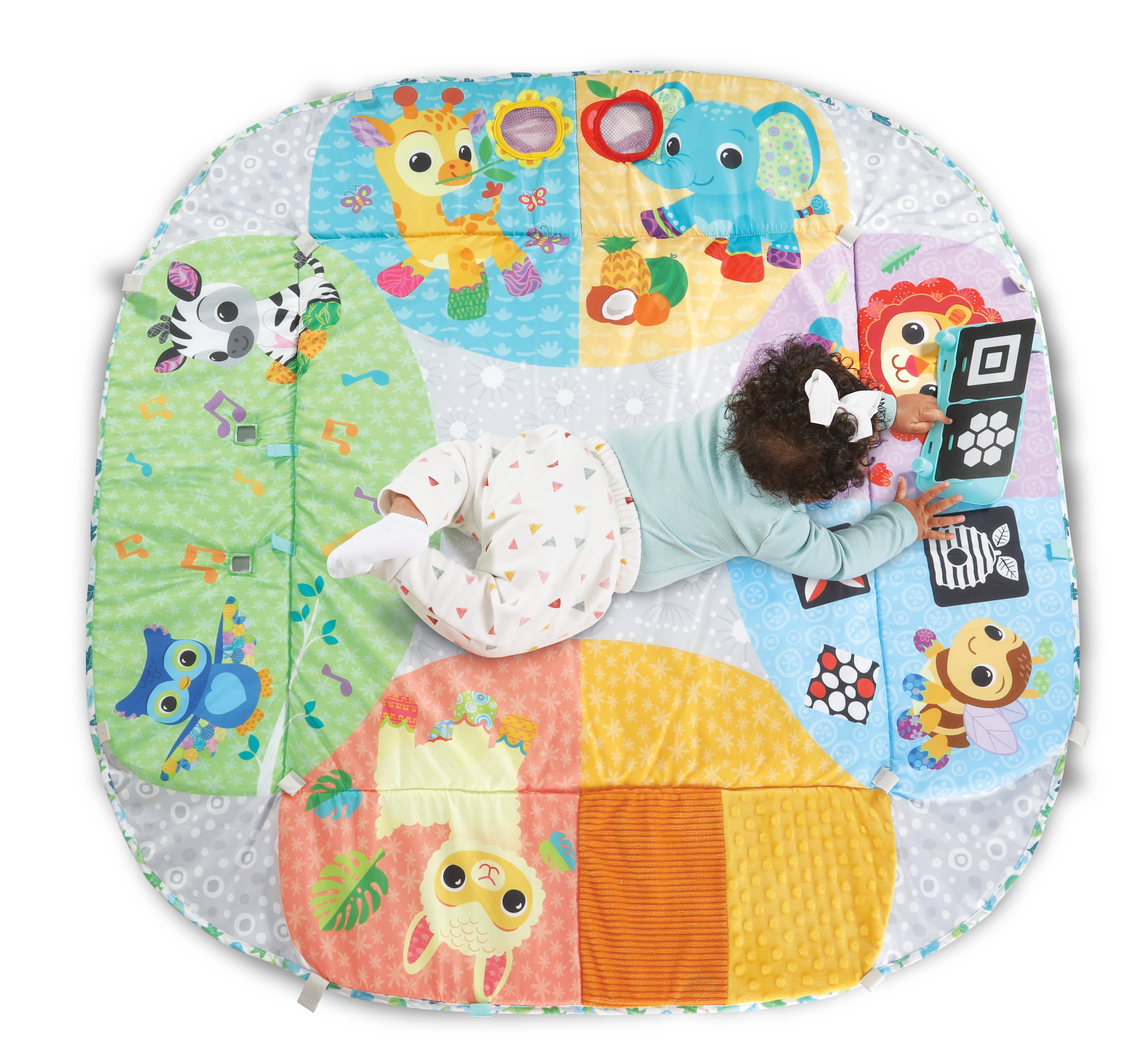VTECH 7-in-1 Entdecker-Spieldecke Baby-Spielcenter, Mehrfarbig
