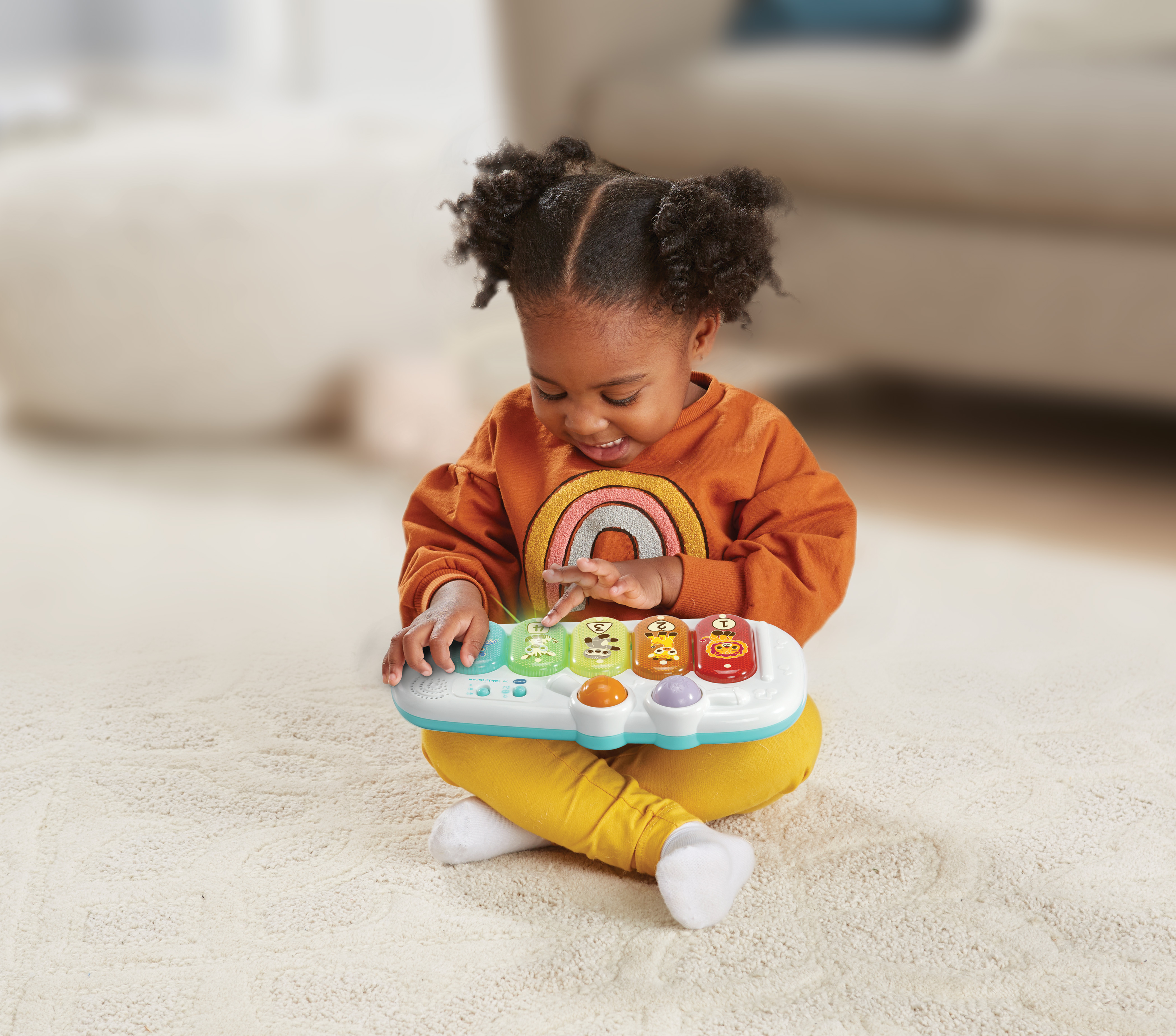 VTECH 7-in-1 Entdecker-Spieldecke Baby-Spielcenter, Mehrfarbig