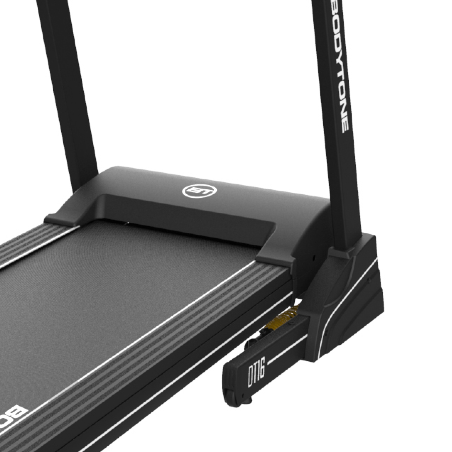 Cinta de correr - BodyTone DT16+, Velocidad 16 Km/h, Potencia 2,5 CV, Peso Máx. 120 kg, Bluetooth, Plegable, Negro
