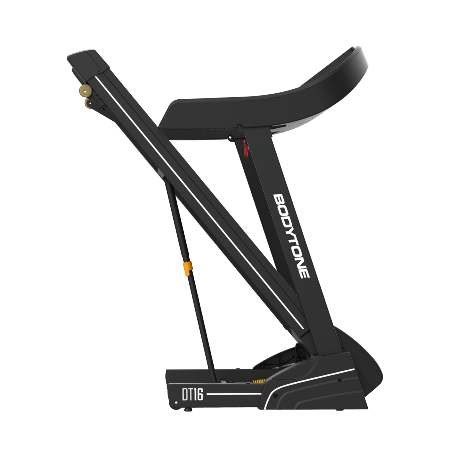 Cinta de correr - BodyTone DT16+, Velocidad 16 Km/h, Potencia 2,5 CV, Peso Máx. 120 kg, Bluetooth, Plegable, Negro
