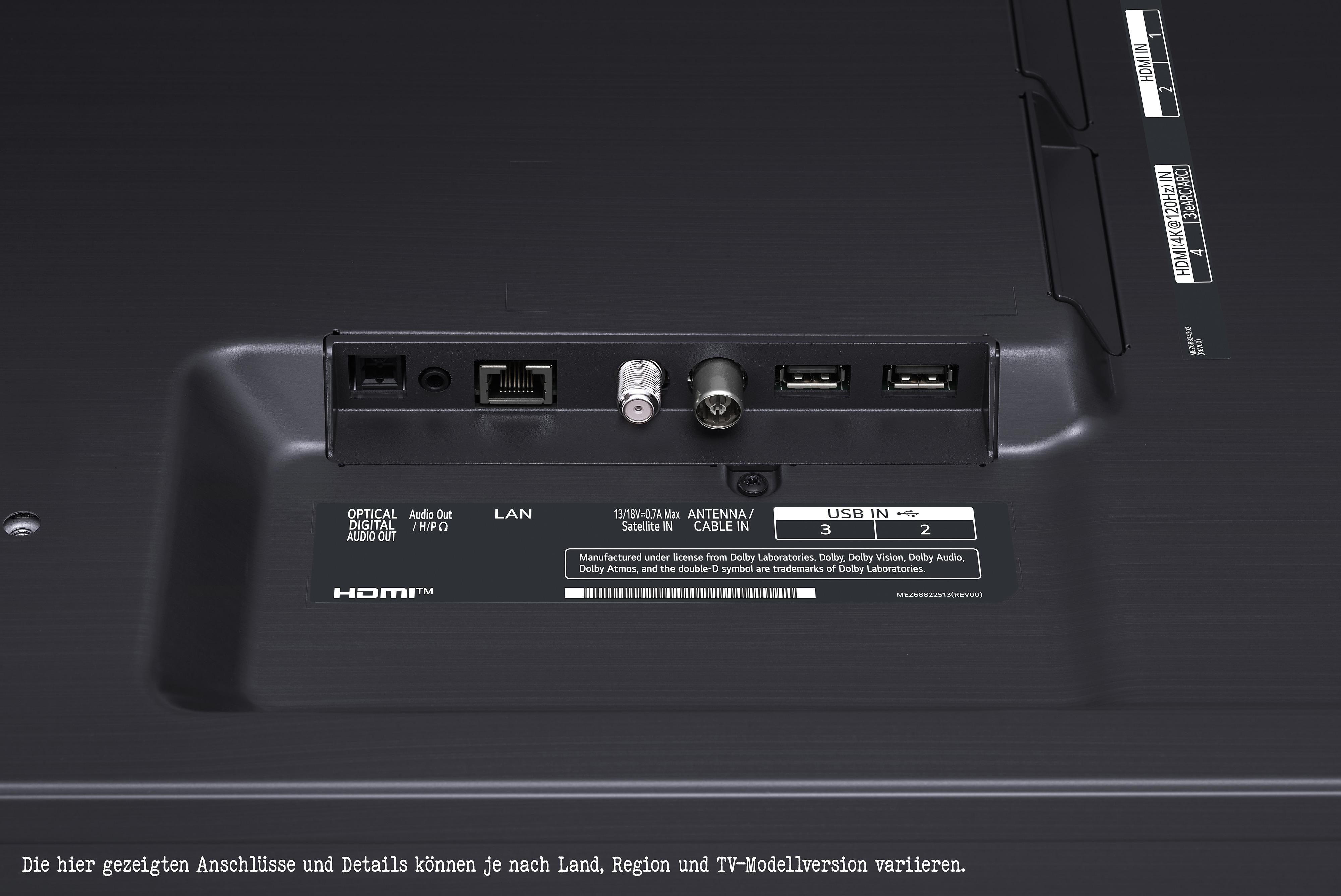 LG 55QNED816QA QNED TV (Flat, 55 Zoll / 139 cm, UHD 4K, SMART TV, webOS 22 mit LG ThinQ)