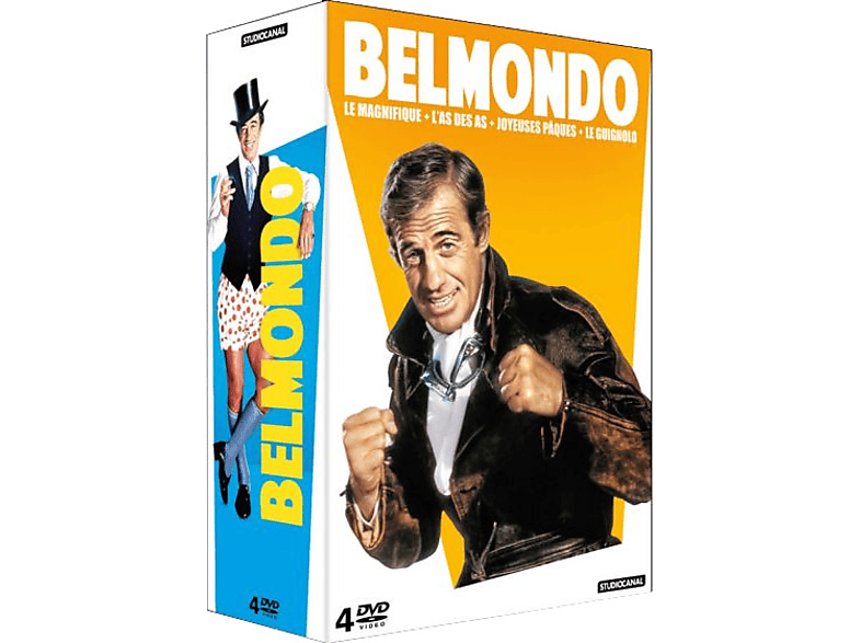 Cld Belmondo Coffret : Le Magnifique + L'as Des As Joyeuses Pâques Guignolo - Dvd