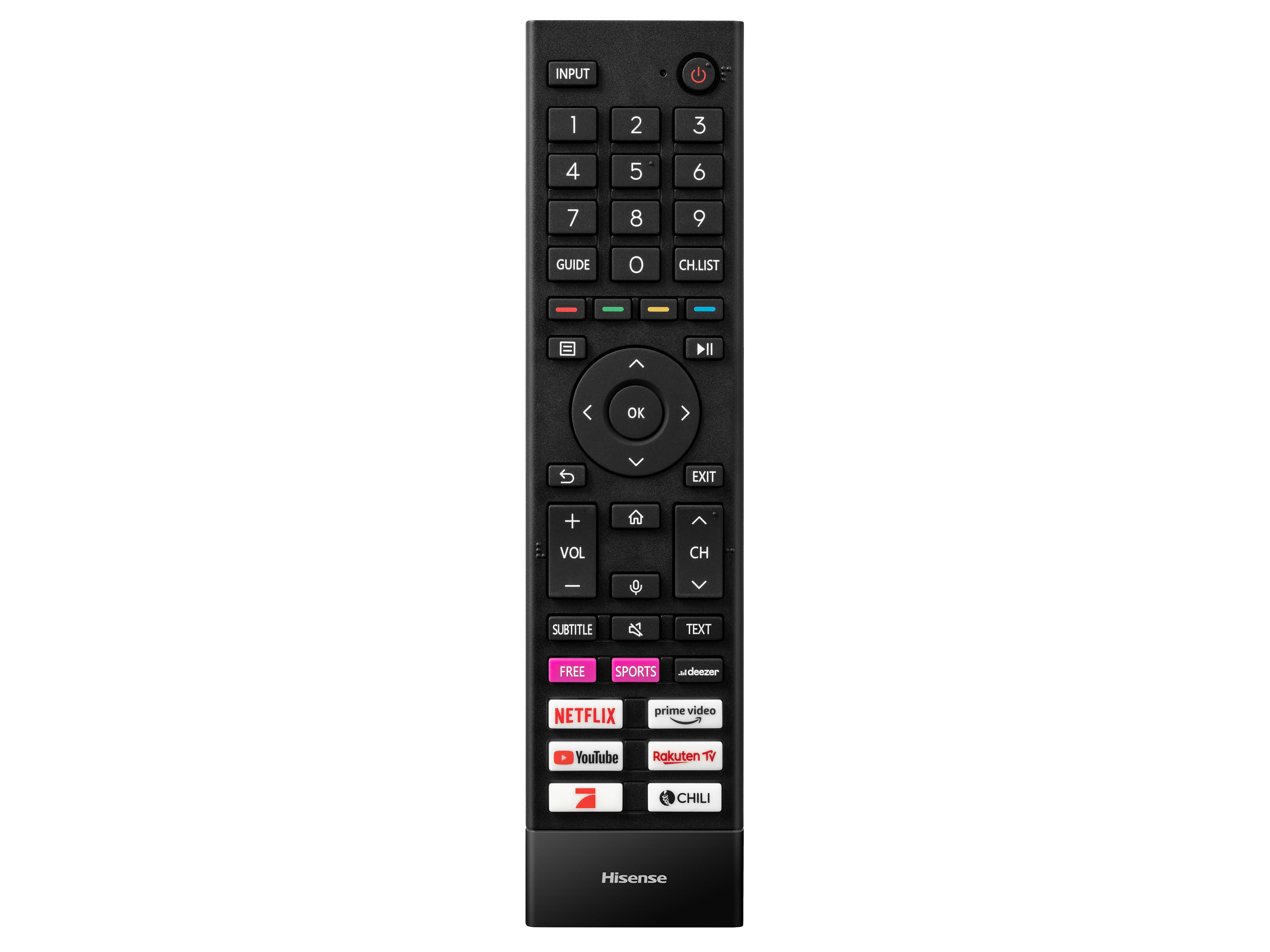 HISENSE 43A63H LED TV (Flat, 43 Zoll / 108 cm, UHD 4K, SMART TV, VIDAA U)