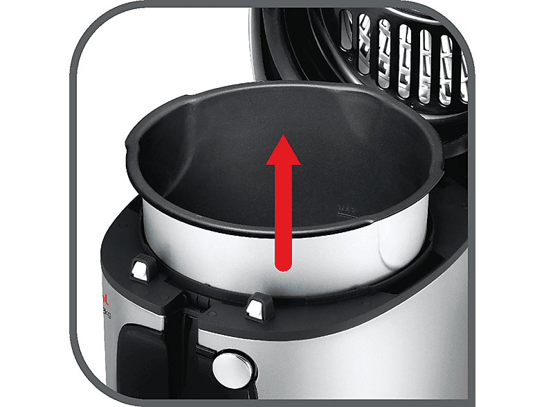 TEFAL FR4800 Mega XXL Fritteuse 2100 Watt Weiß/Schwarz/Silber