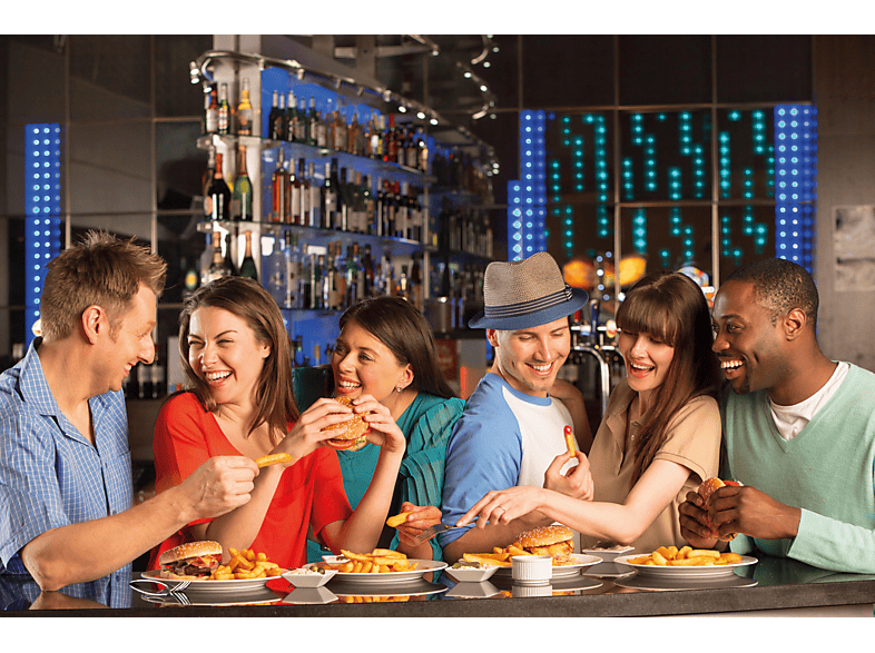 TEFAL FR4800 Mega XXL Fritteuse 2100 Watt Weiß/Schwarz/Silber