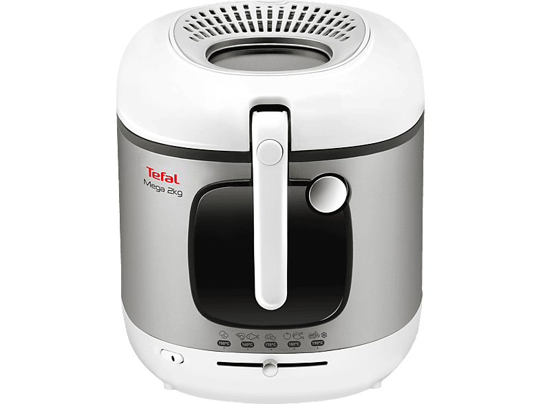 TEFAL FR4800 Mega XXL Fritteuse 2100 Watt Weiß/Schwarz/Silber