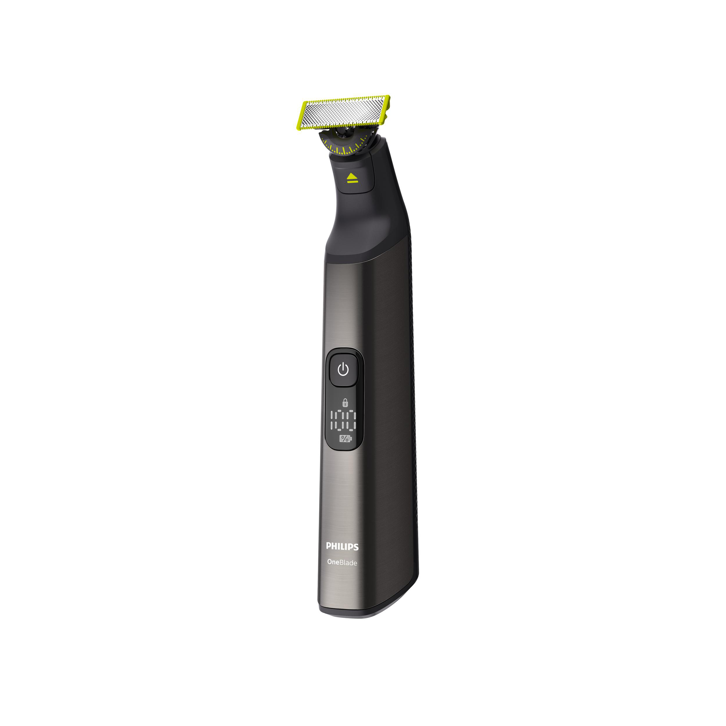 PHILIPS QP6551/15 OneBlade Pro 360 Face + Body OneBlade Pro 360 Face + Body, Barttrimmer, Dunkelgrau