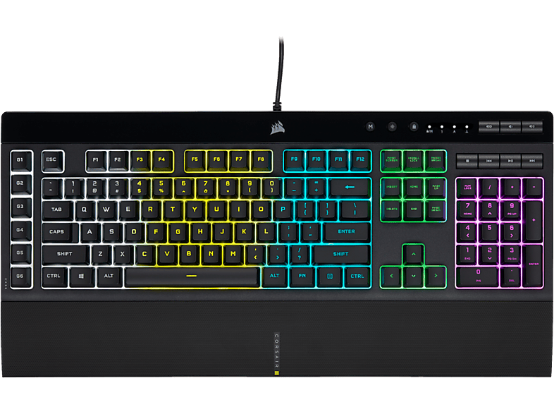 CORSAIR K55 RGB PRO membrános Gaming billentyűzet, RGB, US Angol kiosztás (CH-9226765-NA)