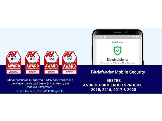 Bitdefender Mobile Security (1 Gerät/18 Monate) - Android - Deutsch