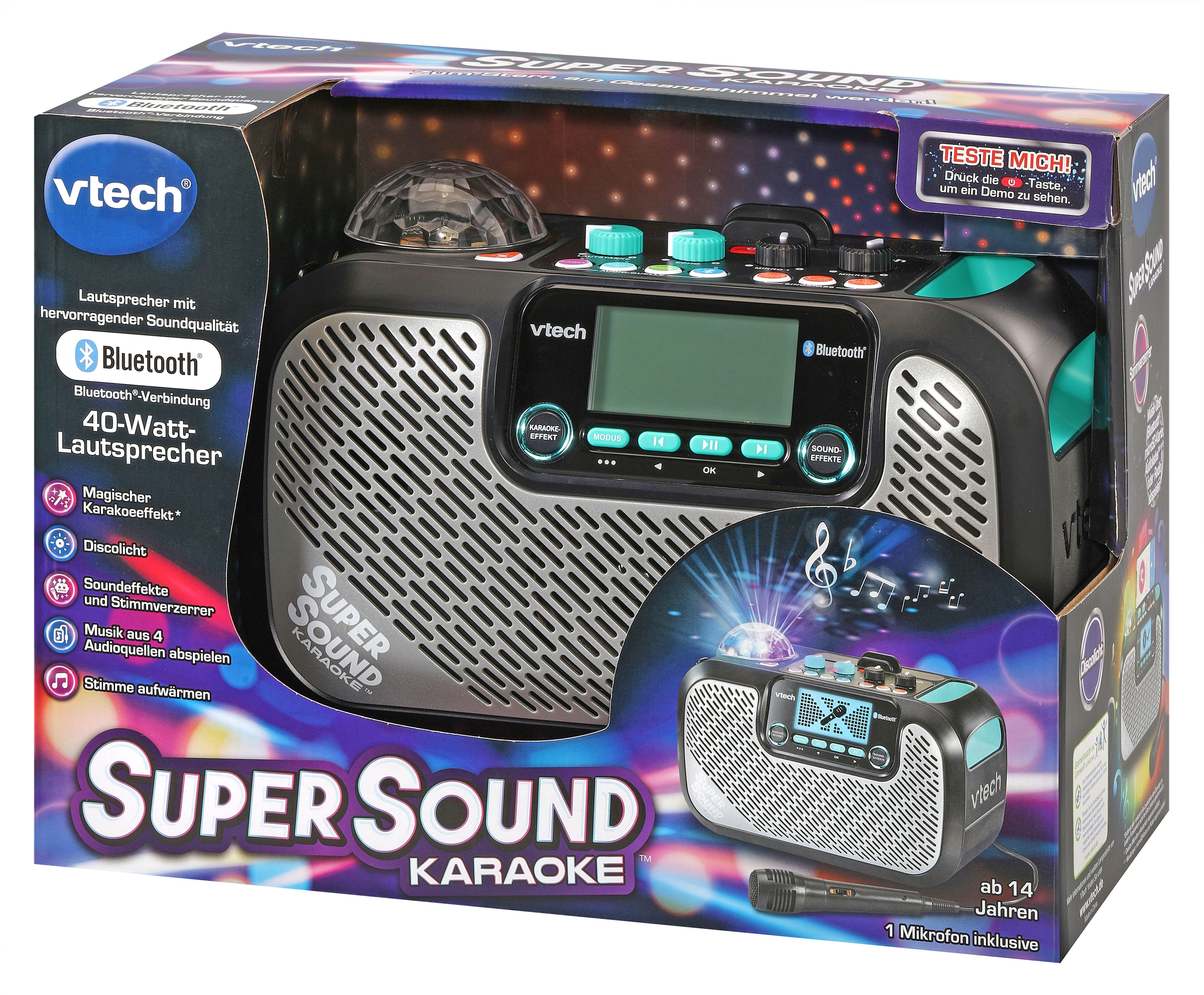 VTECH SuperSound Karaoke Musikspielzeug, Mehrfarbig