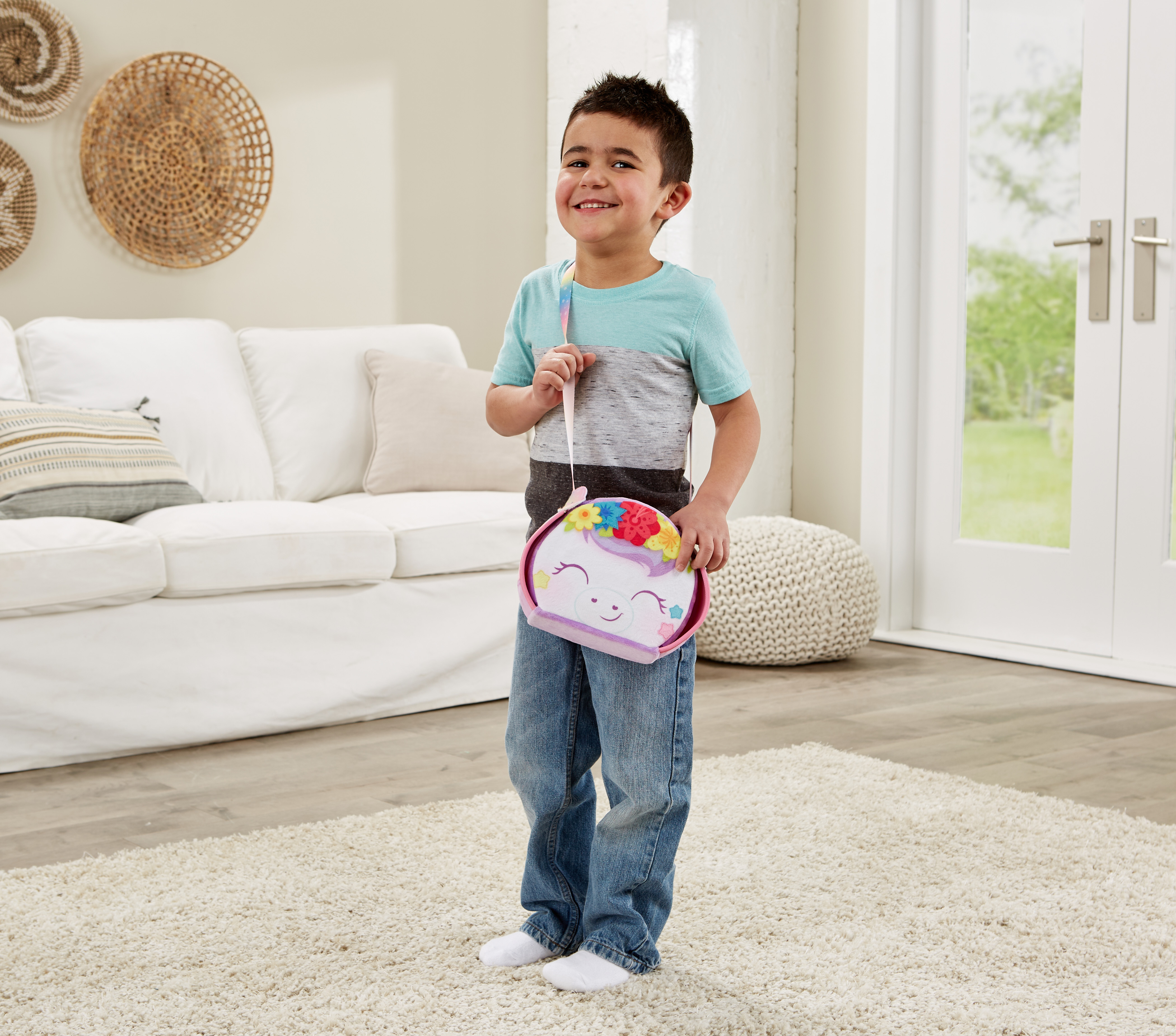 Love Funktionspuppe, - Little mit VTECH Emily Mehrfarbig Handtasche Einhorn