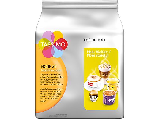 TASSIMO Kaffeekapsel Hag Crema (16 Kapseln, Kompatibles System: Tassimo)