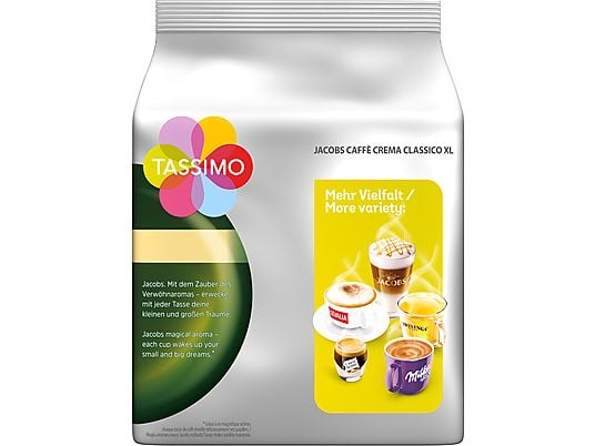 TASSIMO Kaffeekapsel Crema Classico XL (16 Kapseln, Kompatibles System: Tassimo)