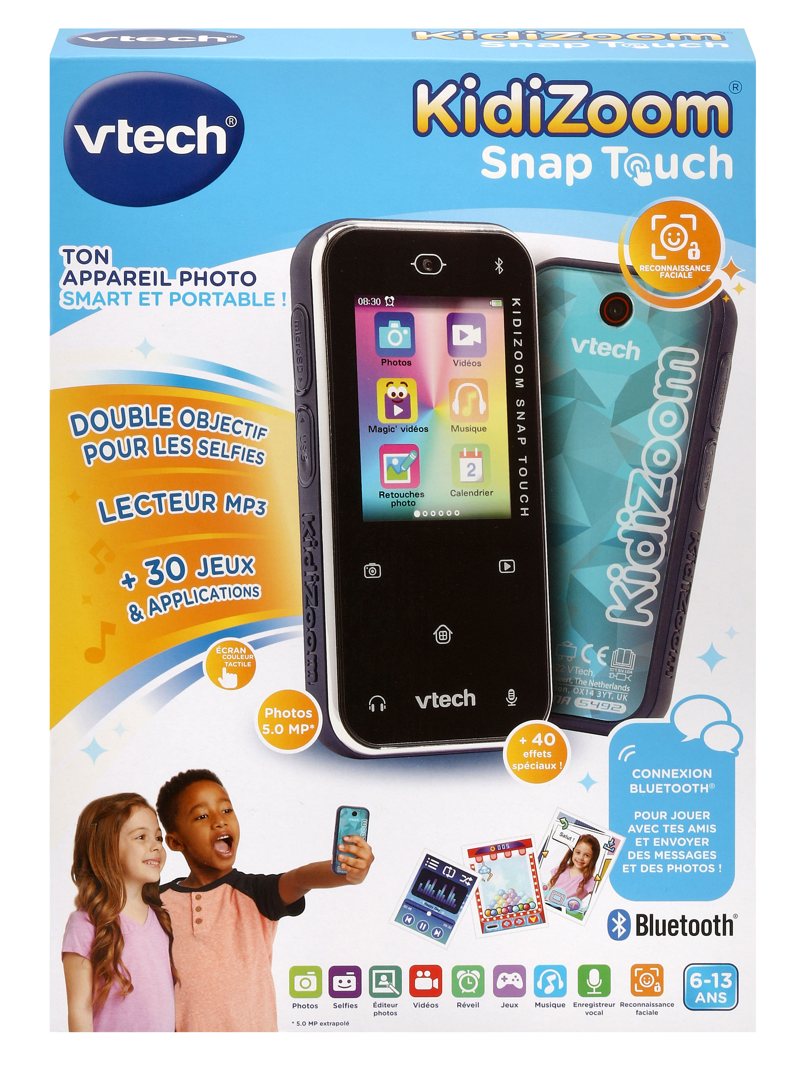 Snap Kinderkamera, VTECH Touch KidiZoom Mehrfarbig