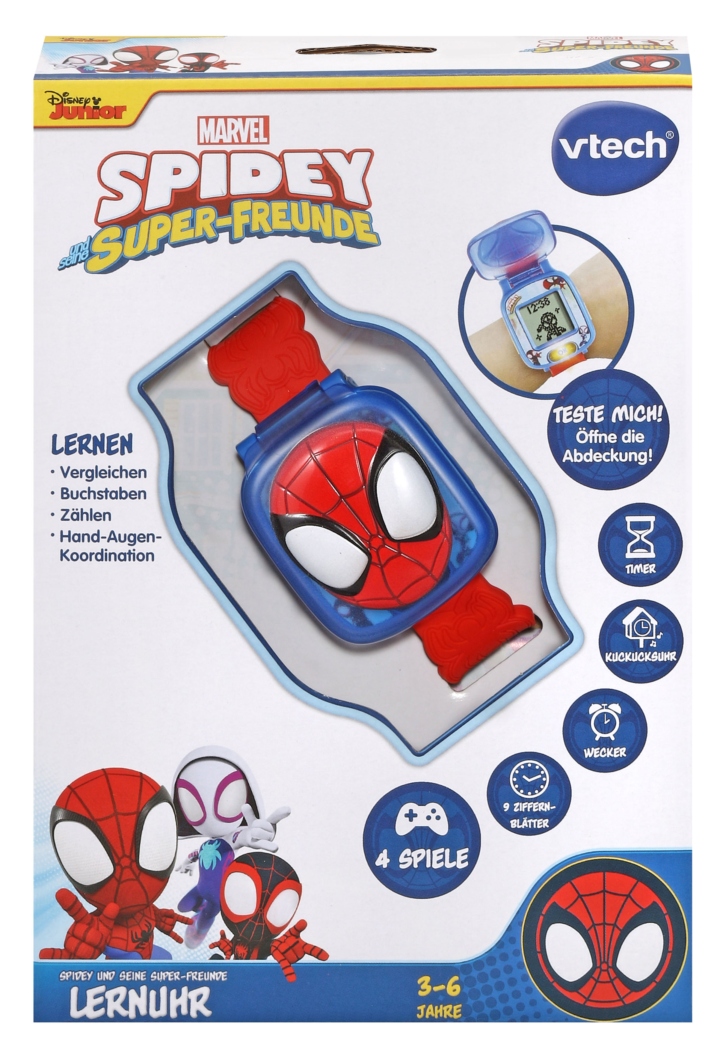 VTECH Spidey und seine Super-Freunde - Lernuhr Lernuhr, Mehrfarbig
