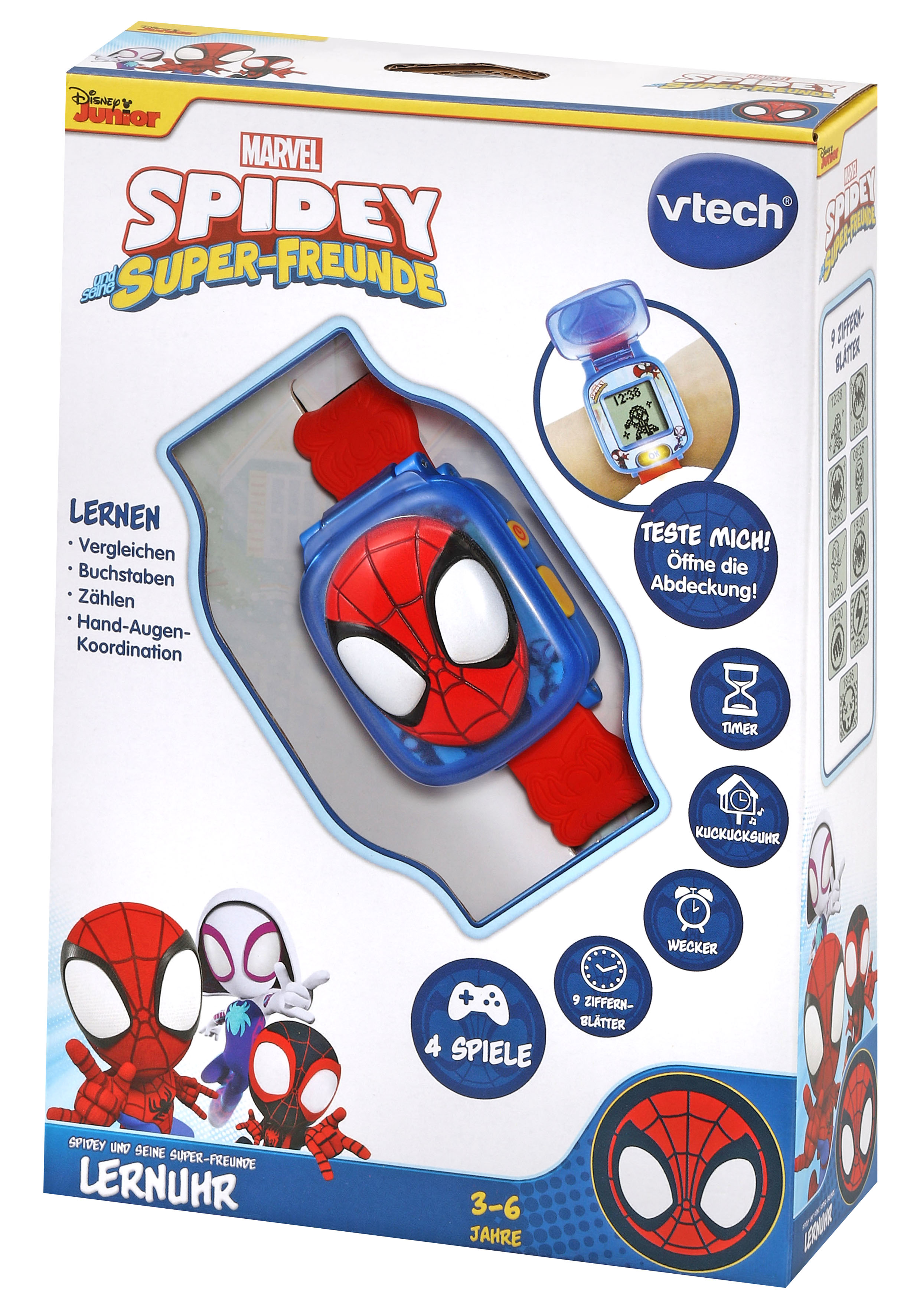 VTECH Spidey und seine Super-Freunde - Lernuhr Lernuhr, Mehrfarbig