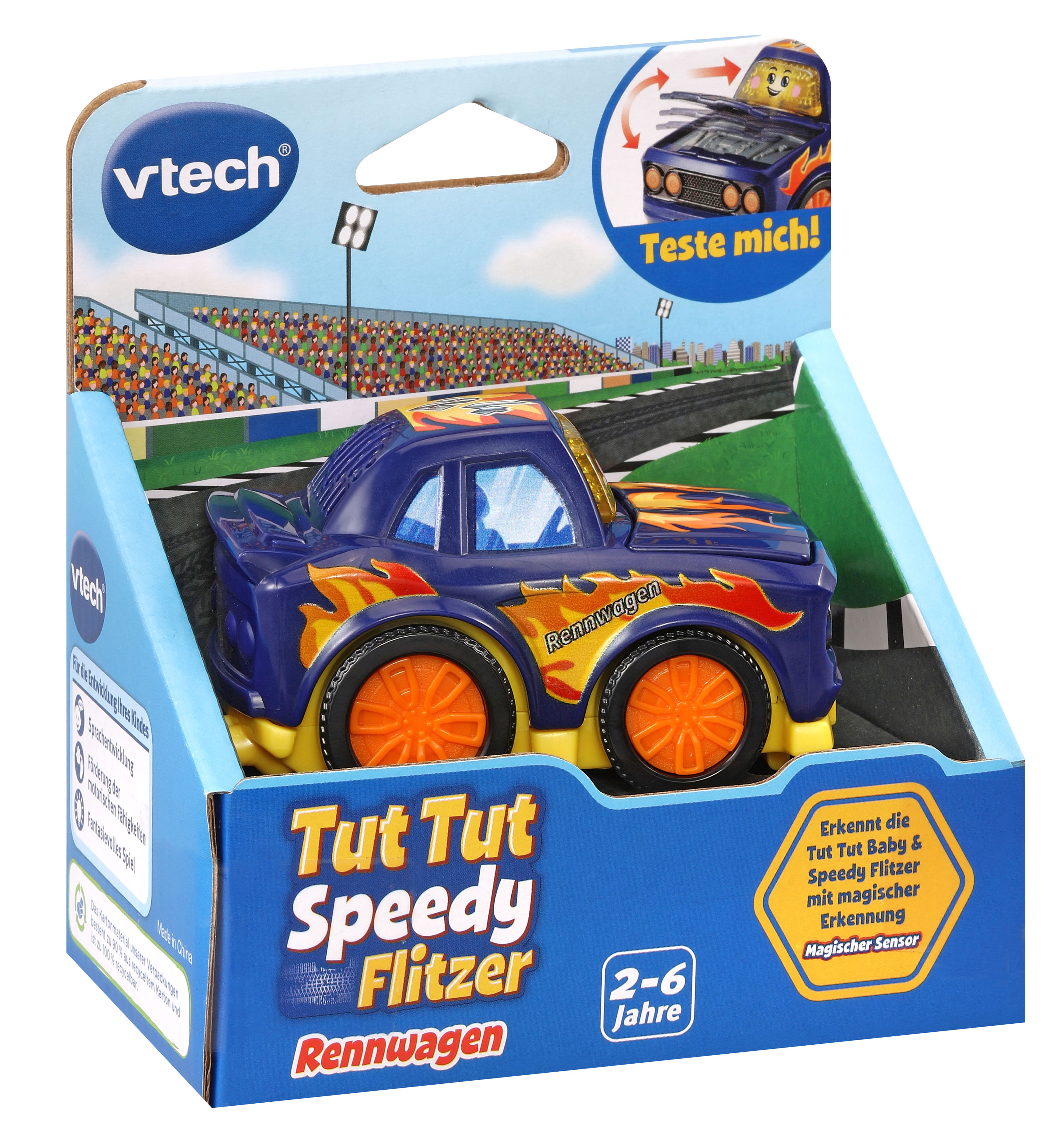 Flitzer Spielzeugauto, Mehrfarbig Tut Rennwagen VTECH - Tut Speedy