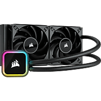 CORSAIR CPU Kühlung iCUE H100i RGB ELITE Flüssigkeitskühler Schwarz