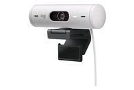 LOGITECH Brio 500 - Webcam (Bianco grigiastro)