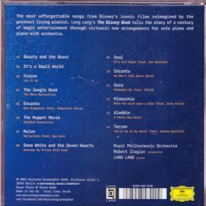 CD-Cover mit Songtiteln in Blau und den Namen von Künstlern und Orchester.