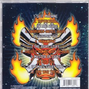 Eine CD-Hülle mit einem bunten Grafikdesign und Text.