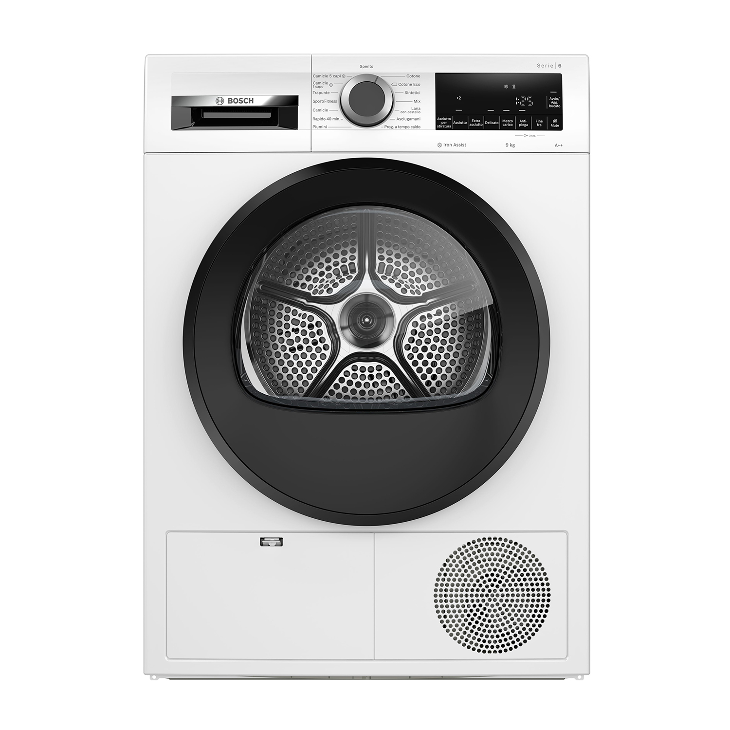 Bosch Wqg241A0It asciugatrice, 9 kg, 64,8 cm, Classe A++