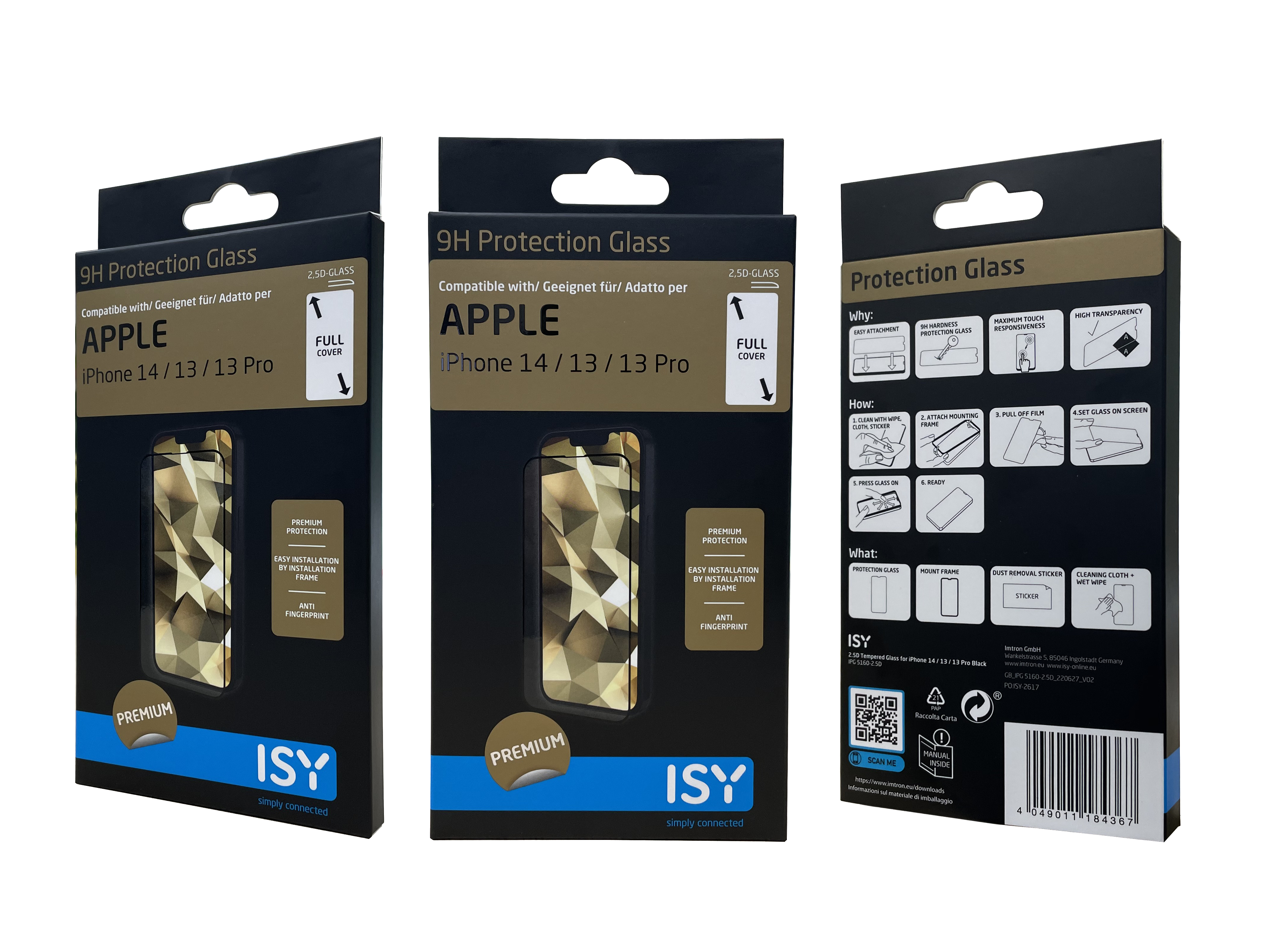 ISY IPG Displayschutz, für Apple iPhone 13 13 Pro 14