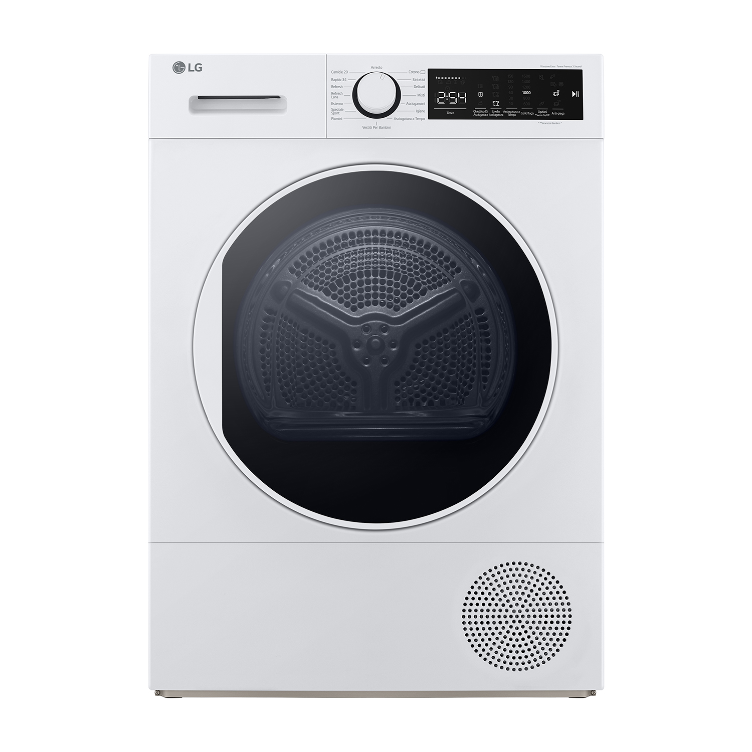 LG Rh80M3Av6R asciugatrice, 8 kg, 61 cm, Classe A++