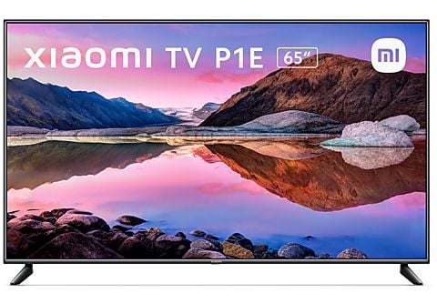 TV LED 65" - Xiaomi TV P1E, UHD 4K, Quad A55 1.5 GHz, Smart TV, Android TV, 20 W, Dolby Audio™, DTS-HD®, Negro