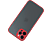 CASE AND PRO iPhone 14 műanyag tok, piros-fekete (MATT-IPH1461-RBK)
