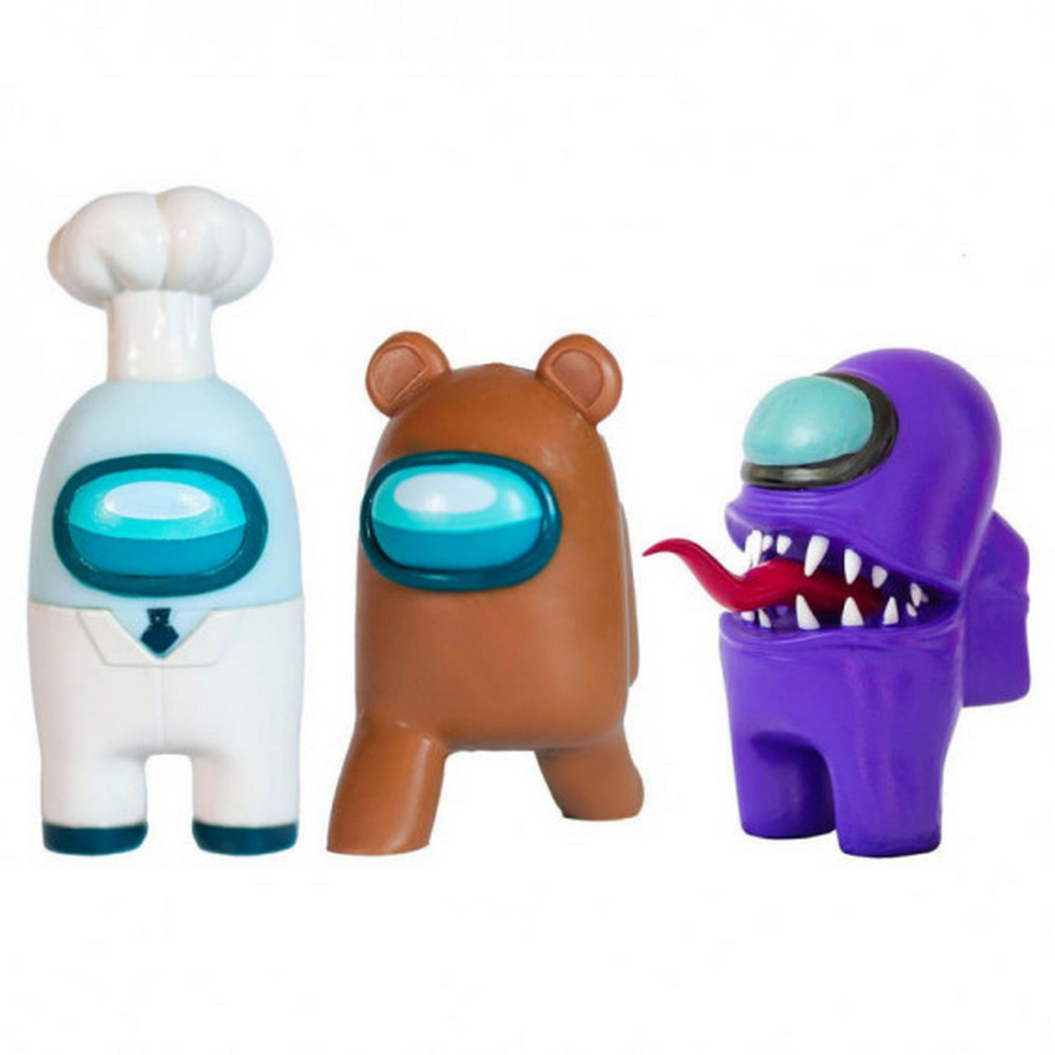 Figura - Sherwood Among Us, 7 cm, Vinilo, Pack 3 Figuras, Multicolor