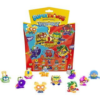 Figura - Magicbox Superthings Rescue Force, 3 cm, 9 Figuras Distintas Y 1 Un Super Raro Dorado, Multicolor