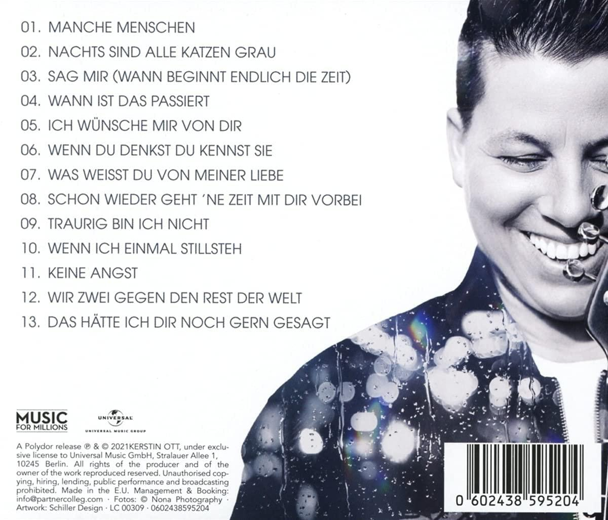 CD-Cover mit Porträt eines Mannes und Songtiteln auf Deutsch. Logos von Music for Millions und Universal.