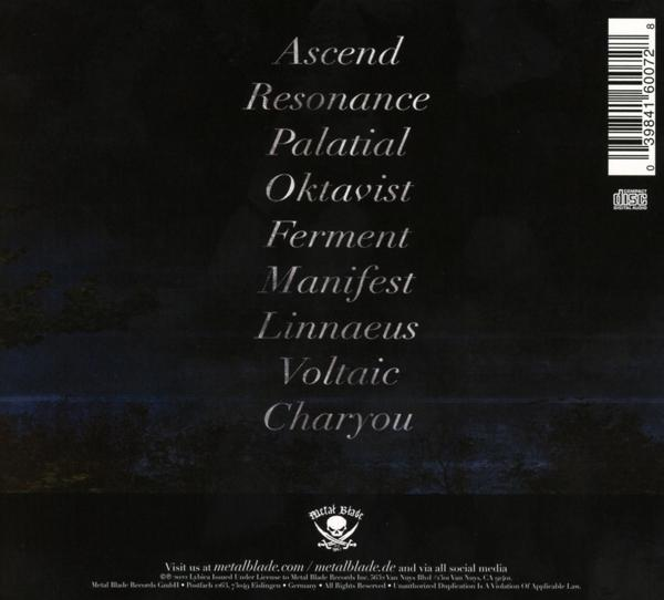 Rückseite einer CD mit Text, der Songtitel und ein Logo sowie Copyright-Informationen auflistet.