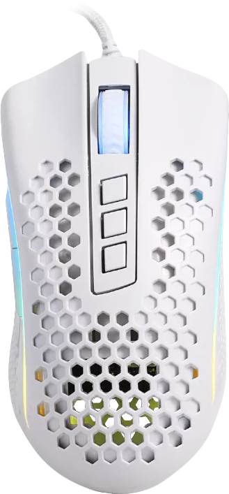 REDRAGON Storm Elite vezetékes optikai gaming egér, RGB, 7 db gomb, fehér (M988W-RGB)