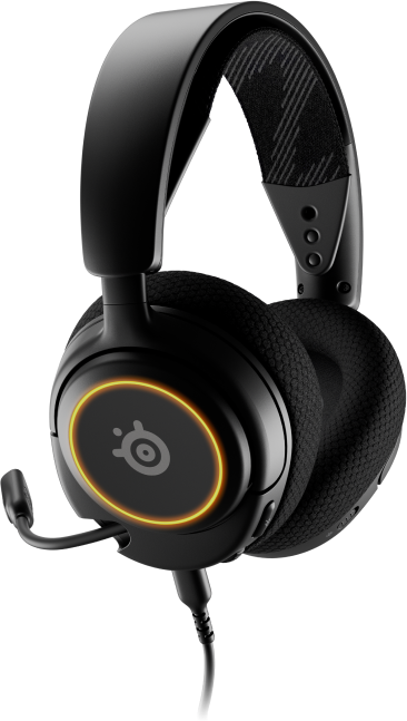 STEELSERIES Arctis Nova 3 gaming fejhallgató mikrofonnal, RGB, USB Type-C, fekete (61631)